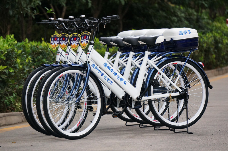 猎巡牌巡逻自行车社区网格巡查,物业保安学校景区公共安全巡检