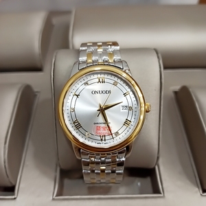 onuodi 时尚百搭 白搭男士石英表 间金色【5616g】
