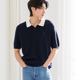 CK凯文克莱韩国代购24春夏男士刺绣小标半开领POLO短袖T恤J326329