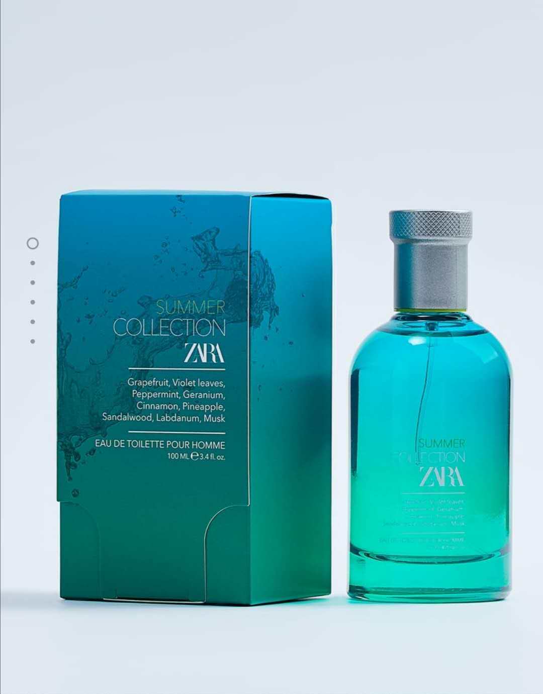 zara  summer collection  春夏 男士淡香水100ml   现货