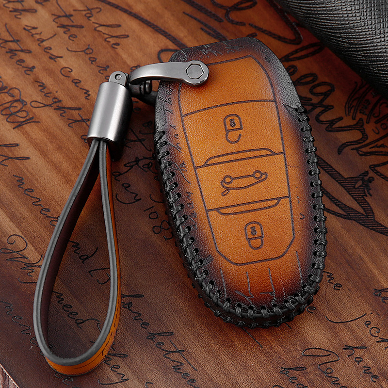 Citroen Elysee C4L Key set C4 Sega C3-XR C5 C6 automobile genuine leather key Bag bucklein the Car/Articles/Fitting/Refit , Car Accessories/The jewelry , Driving personal items , Car Key Holder category - from Buy2taobao.com to provide professional Taobao agent buy service