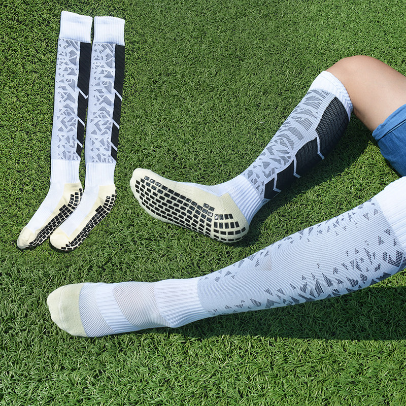 防滑袜子足球_运动训练比赛足球袜男长筒防滑神袜子女过膝袜薄款夏季