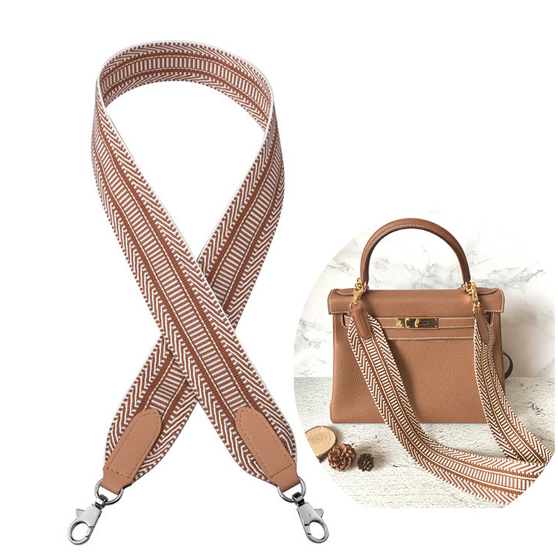 包带配件帆布织带真皮包包宽肩带适用herbag改造凯莉包kelly斜跨