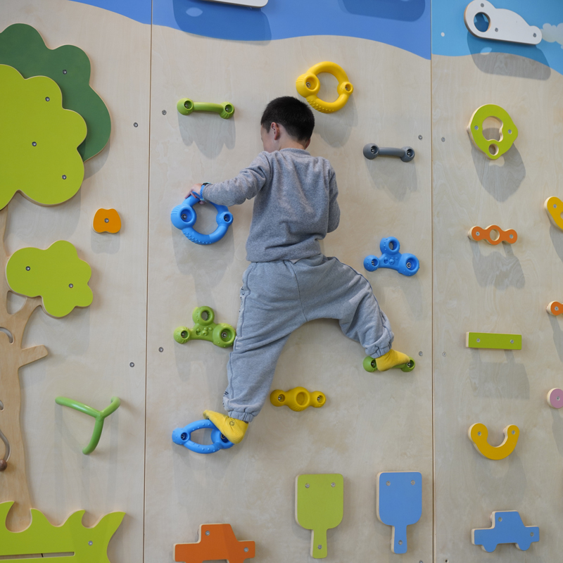 儿童体能训练器材攀岩墙早教室内家庭运动教具攀爬板爬行架感统