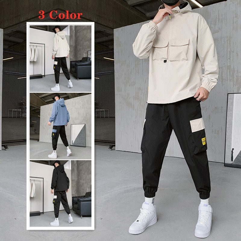 早春卫衣外套160cm男装矮小个子穿搭配155显高显瘦微胖男生一套装