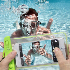 可触屏夜光防水袋 6寸大屏幕手机防水袋 潜水漂流游泳必备 4524新