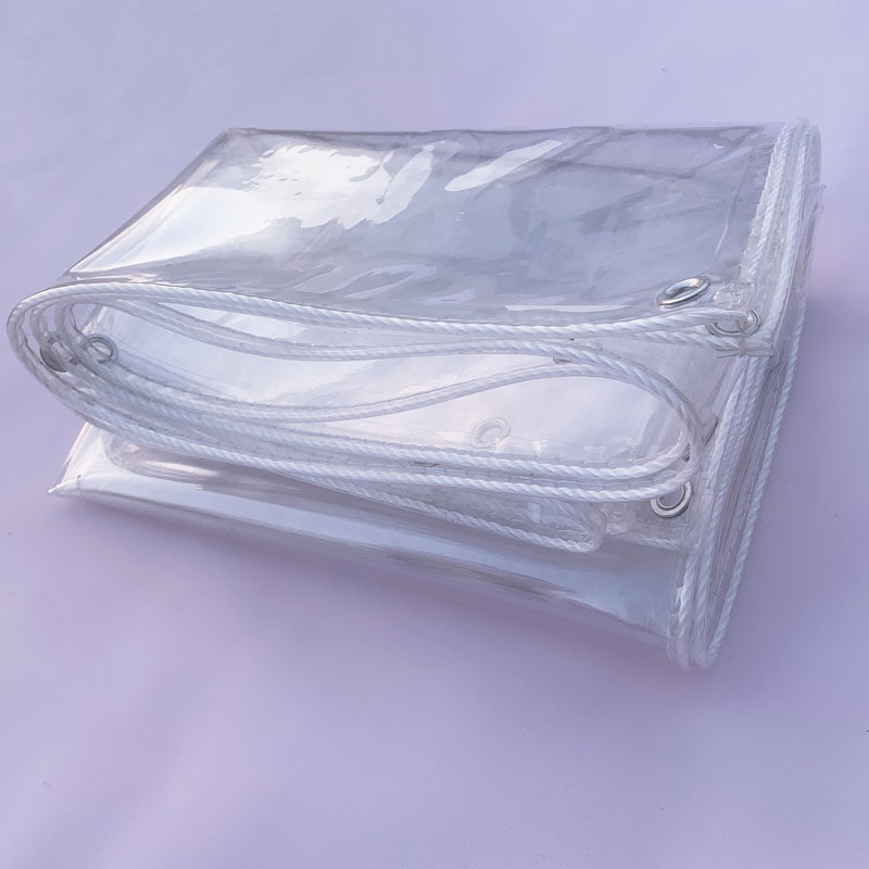 加厚透明雨布pvc防水布塑料帆布室外挡风阳台遮挡神器防雨布篷布