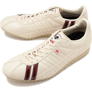 patrick帕特里克白色真皮亮面休闲鞋代购jr西日本正品