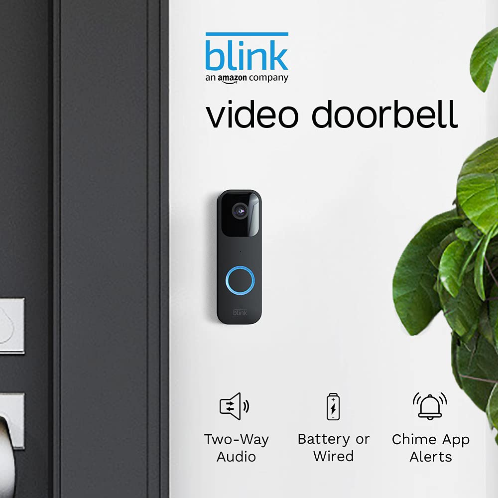 Blink Video Doorbell 智能视频门铃双向语音亚马逊Alexa电池黑五