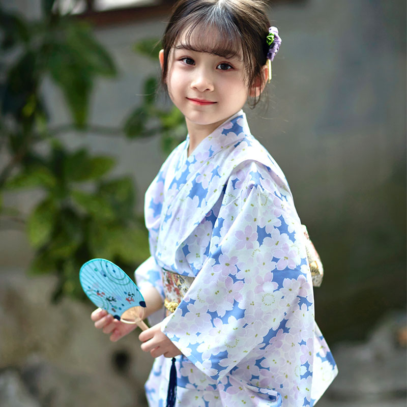 日系女童和服儿童日式浴衣儿童樱花拍照小孩正装宝宝演出服童秋冬