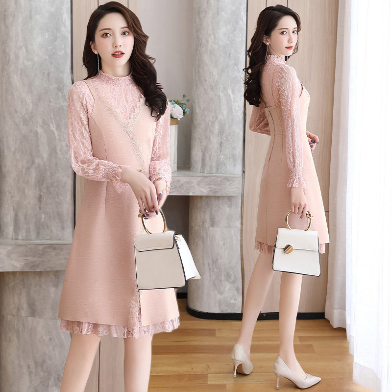 青年女装20春天25时尚套装30岁左右女人穿的35长袖衣服40连衣裙