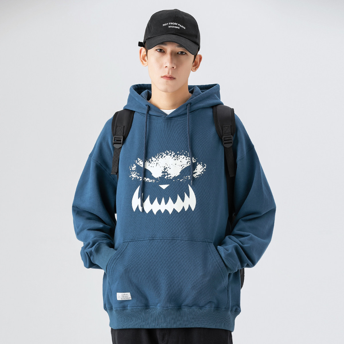 gboy春秋季卫衣男潮ins连帽潮牌潮流百搭宽松休闲上衣帽衫外套男