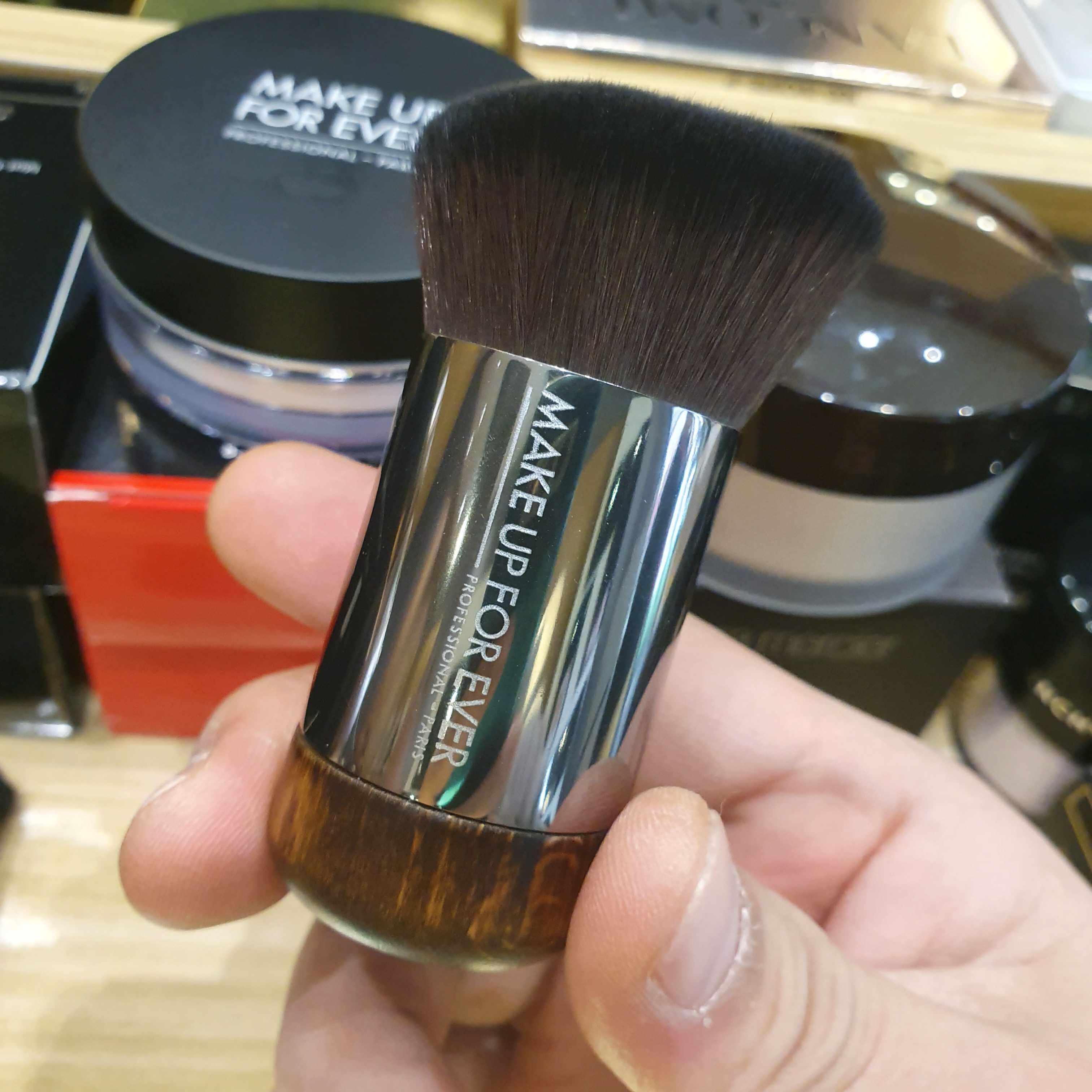 玫珂菲makeupforever112号蜜粉粉底刷124号散粉刷带包化妆刷便携