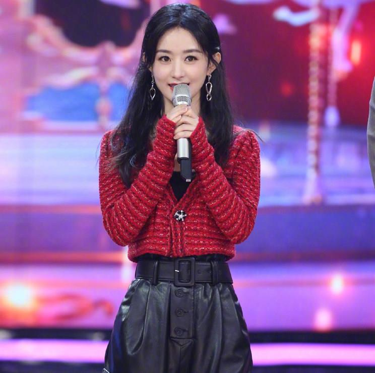 ssi赵丽颖明星同款韩版外套秋冬季小香风红色毛衣针织开衫女优惠券