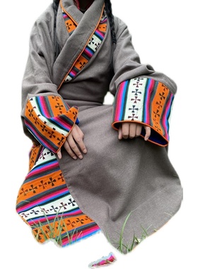 定制藏族生活装演出装艺术照传统精工好版经典氆氇精工好品质藏袍