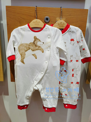 hallmark贺曼童装国内专柜女童两件长袖hj6f0201连身衣