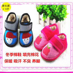 冬季新款宝宝手工棉鞋1-3岁千层底加厚棉花保暖婴幼老北京学步鞋
