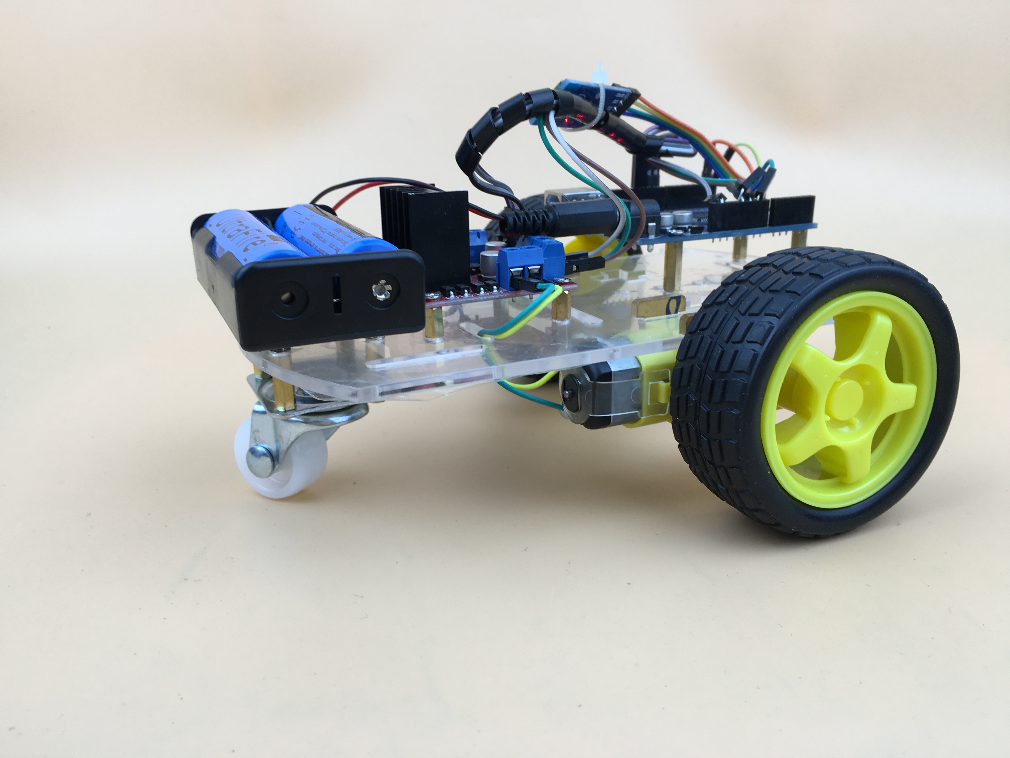 包邮arduino l298n hc-06蓝牙遥控小车 安卓手机客户端 创客