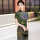 2025春夏新长款桑蚕丝真丝旗袍中式日常生活演出的礼服高档连衣裙