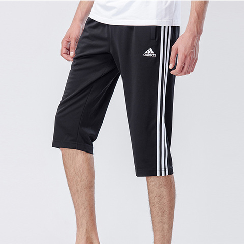 阿迪达斯adidas男装跆拳道短裤夏装七分裤运动透气中裤