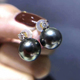 DIY珍珠配件 G18K金珍珠耳钉空托 王妃款耳环托 配7-10mm圆珠