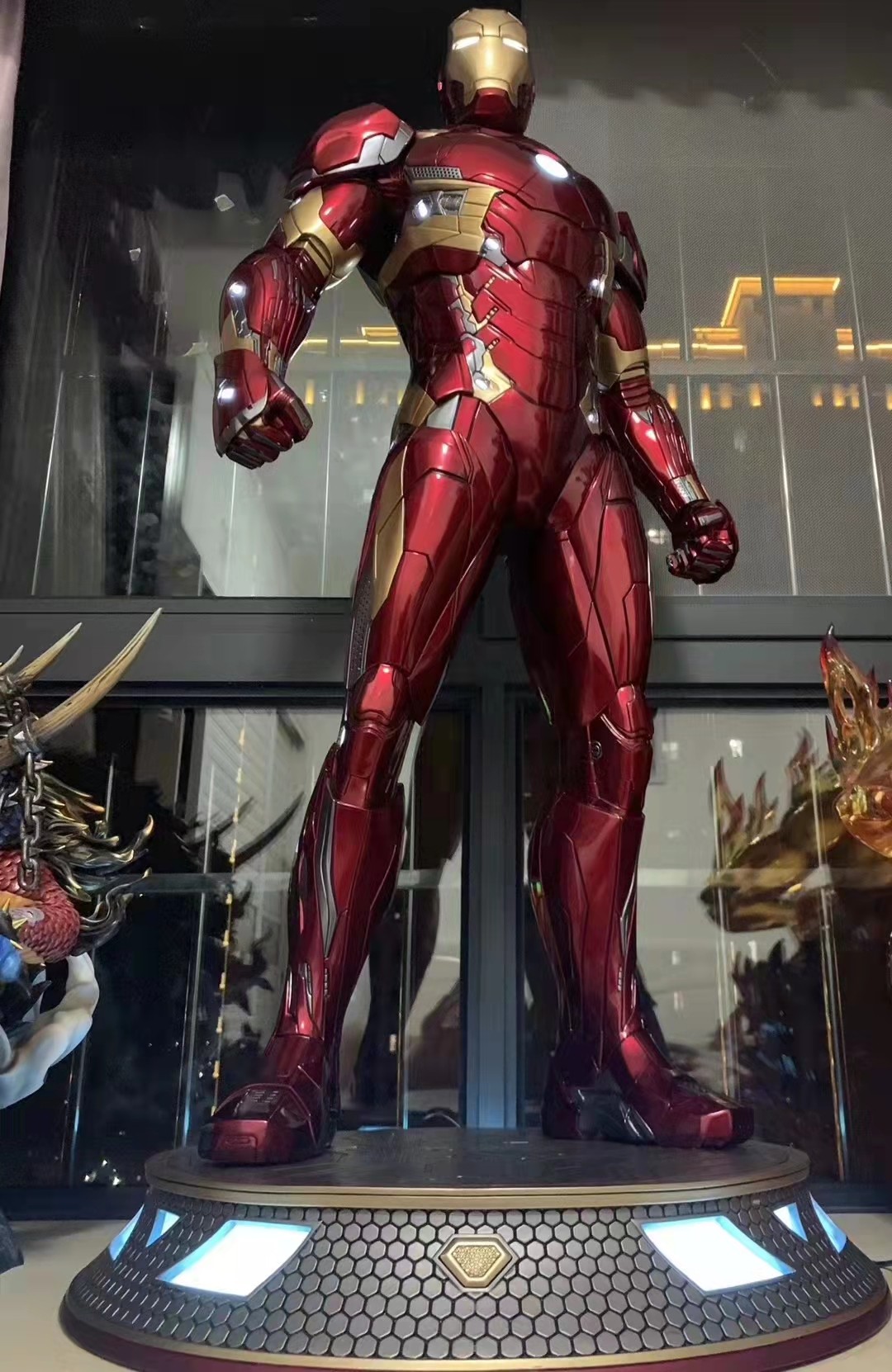 herobox定制漫威钢铁侠mk46手办1/2全身像mk50复仇者联盟模型