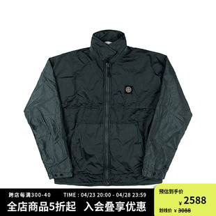 STONE ISLAND石头岛 春季潮牌休闲机能徽章防风翻领夹克外套男款