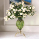 欧式落地玻璃花瓶摆件客厅透明插花简欧创意水培鲜花人工吹制花瓶