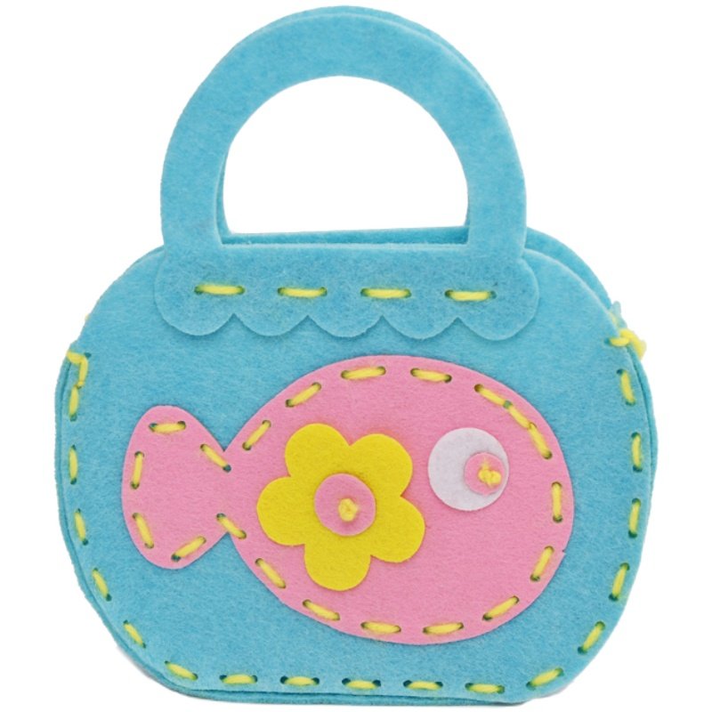 不织布免裁剪手工包包 儿童布艺diy制作材料包幼儿园小班亲子玩具