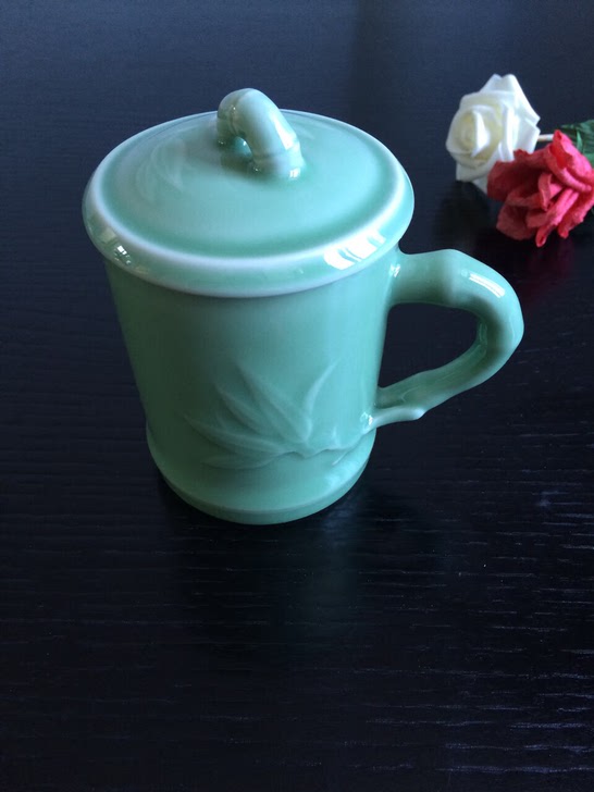 龙泉青瓷茶杯手工杯办公杯茶具