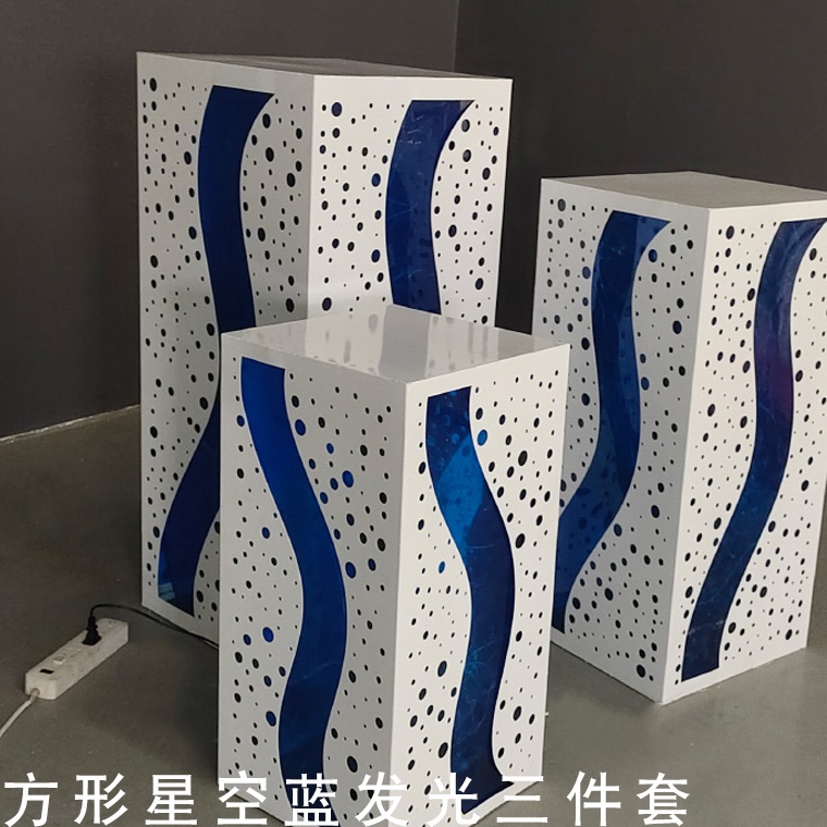 婚庆婚礼堂迎宾区甜品台圆形方形酒店铁艺发光定制款式装饰品道具