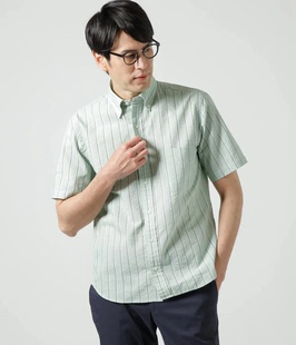 包税包邮海外直邮2024年夏季新款日本男装代购日系印花短袖男衬衫