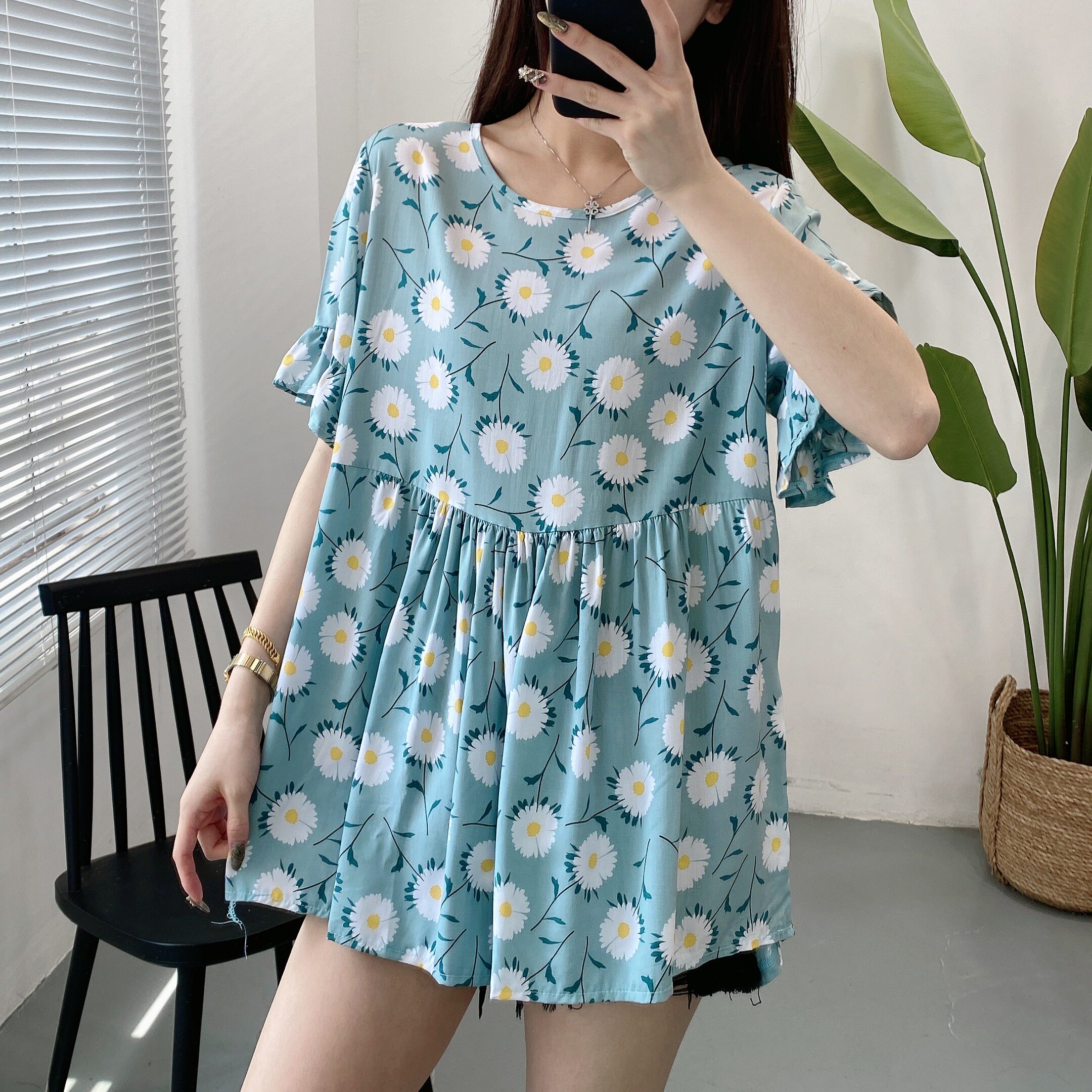 绵绸衫上衣2021夏季新款大码人造棉短袖女装宽松显瘦加肥加大t 恤