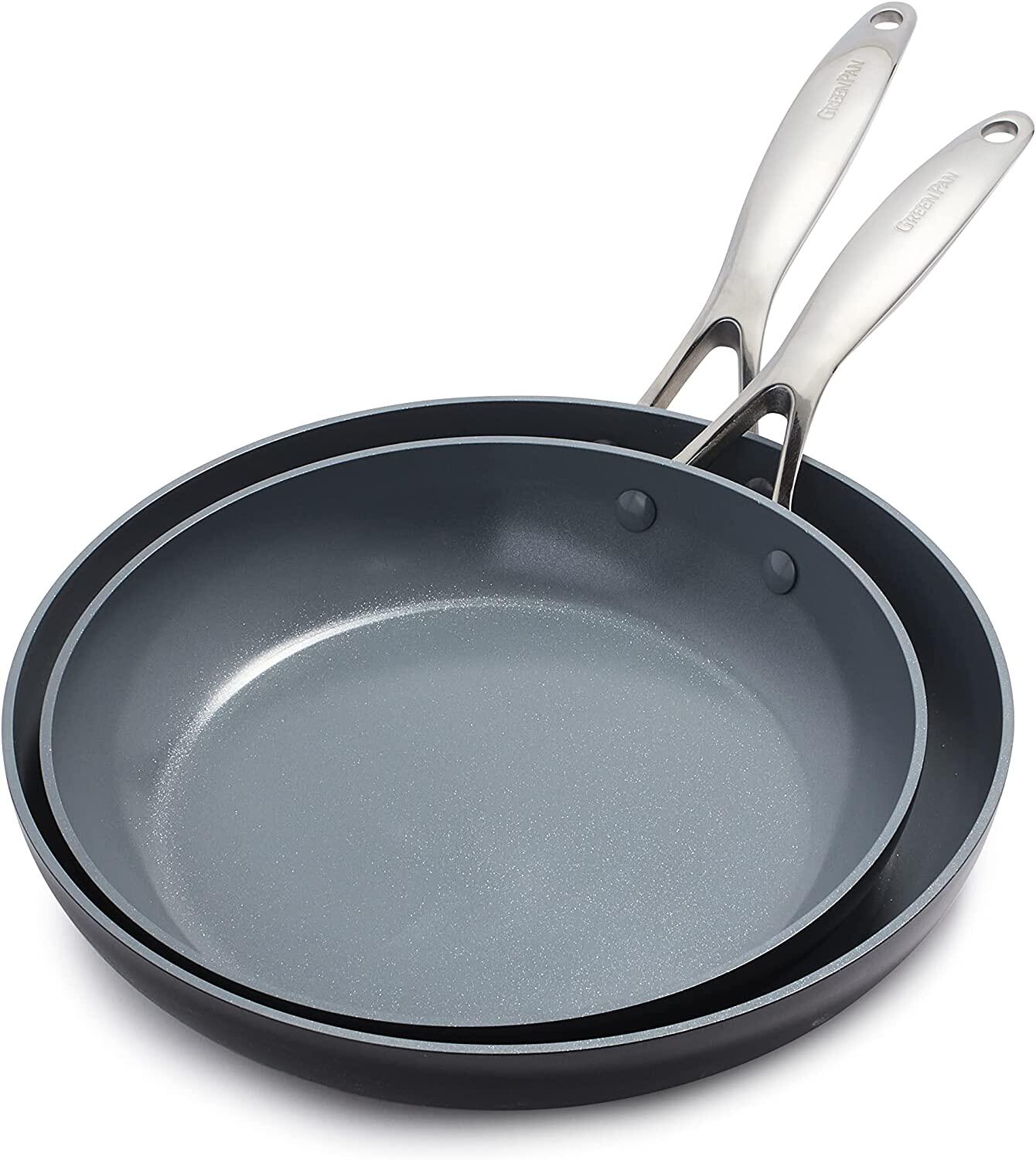 美国代购greenpanvalenciapro硬质氧化铝陶瓷不粘锅煎锅套装