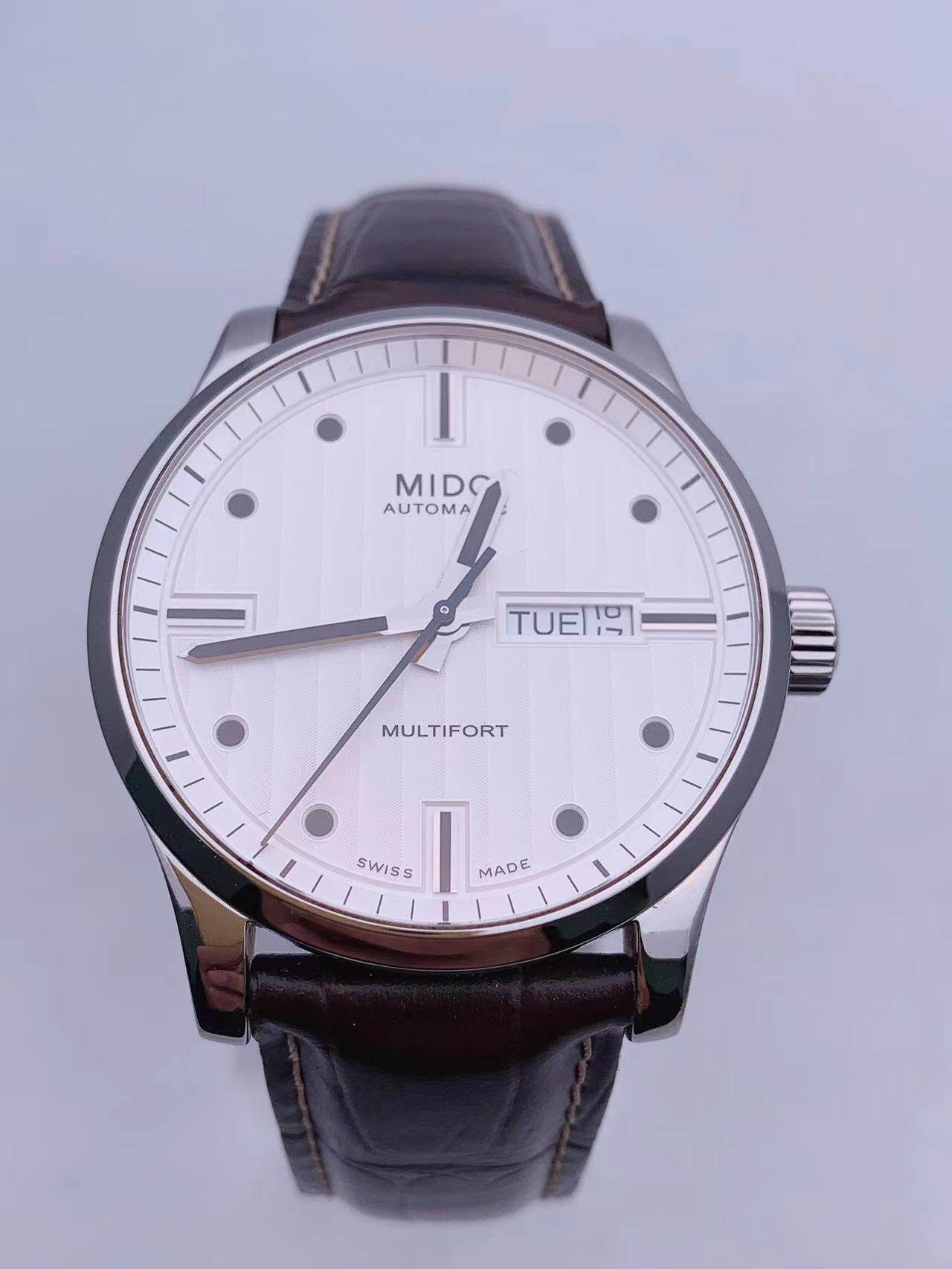 二手95新美度mido手表舵手系列自动机械表男表m00543016