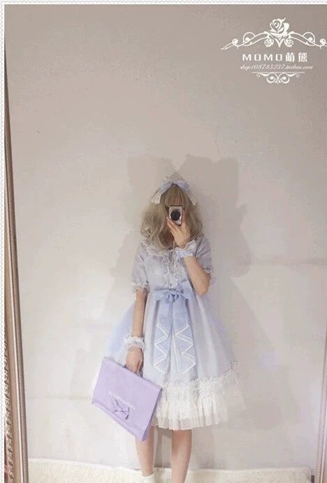 彩虹糖蓝色洛丽塔luolita服装op舞台服装出租