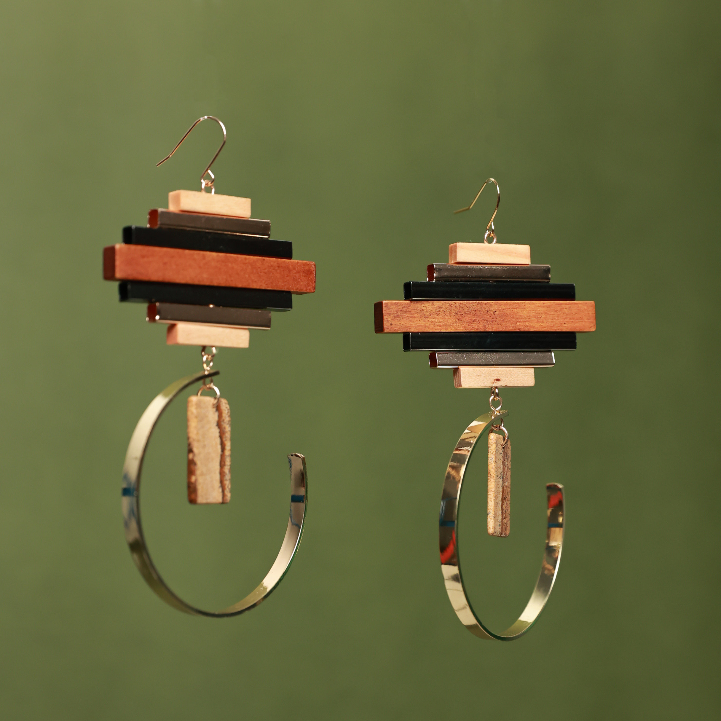 木质耳环