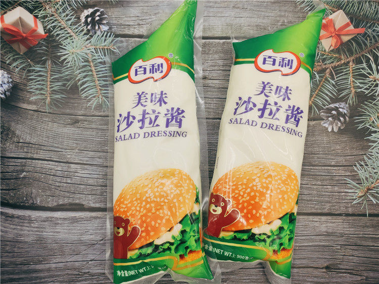百利美味沙拉酱900g披萨面包寿司烘焙沙拉酱香甜沙酱900g10包