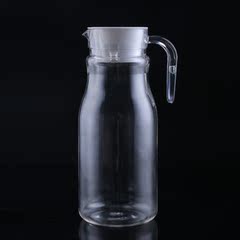 圆形扎壶1.5L 亚克力果汁壶扎壶 塑料扎壶 摔不坏PC果汁壶1500ml