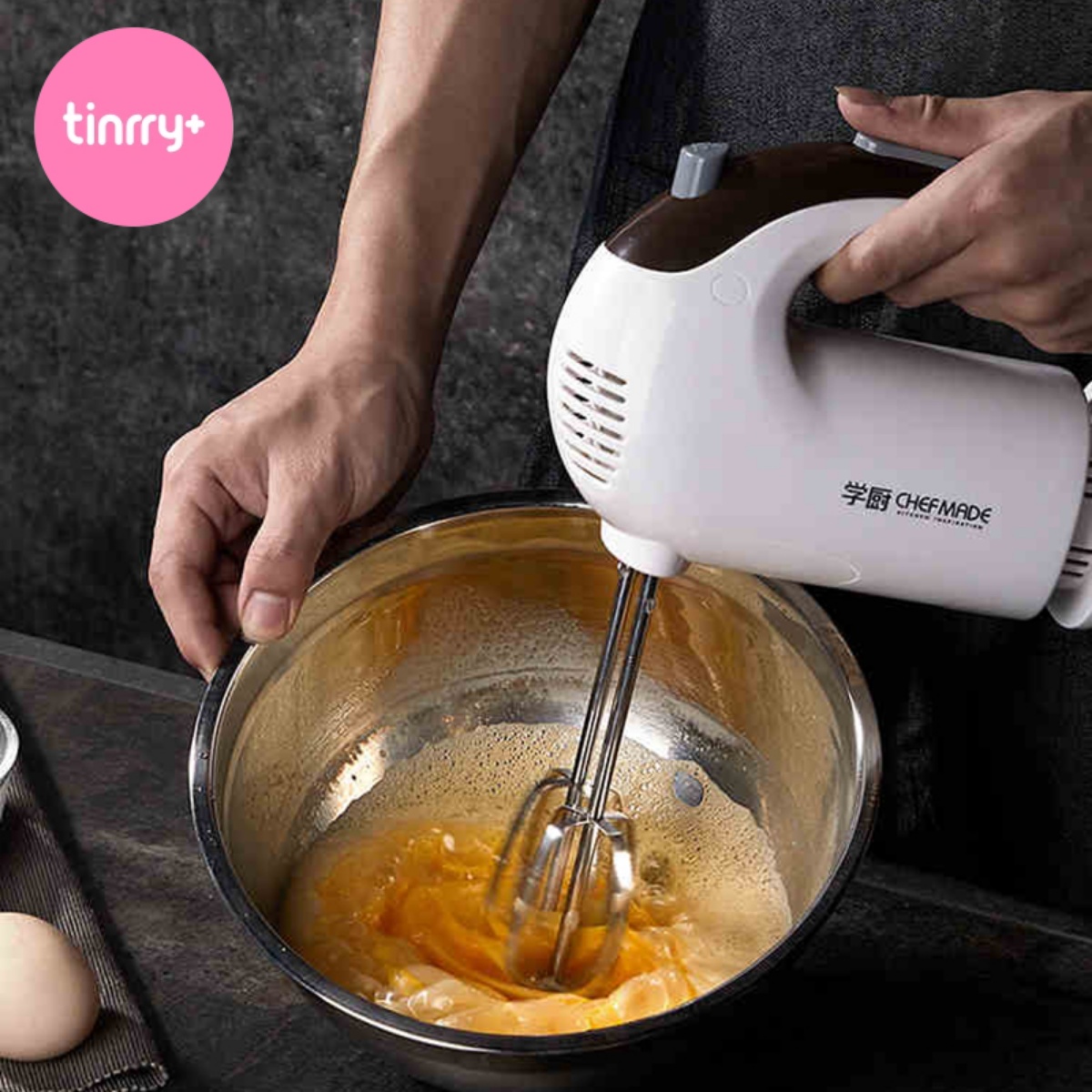学厨电动打蛋器家用小型烘焙蛋糕工具自动打发奶油机搅拌甜悦家