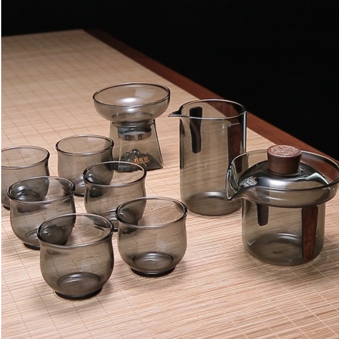 耐热耐高温玻璃茶具套装家用茶杯办公室功夫茶具泡茶壶简约小茶台
