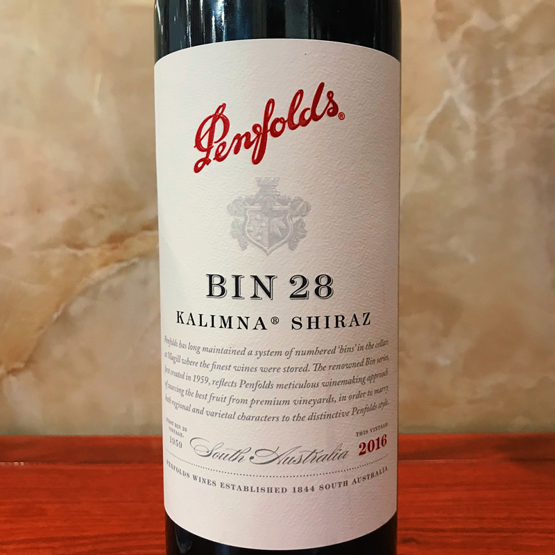 澳洲原瓶进口红酒 penfolds奔富bin28卡林纳设拉子干红葡萄酒