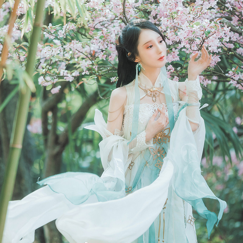 东游记逆水寒素问cos服古装仙女全套cosplay女装现货