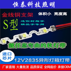 LED蛇形灯带S型2835高亮6mm软灯带 树脂迷你精品字LED灯条软模组