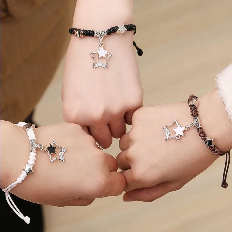 特价古风手饰 学生_闺蜜三人手链女手环古风二人姐妹手链女学生韩版