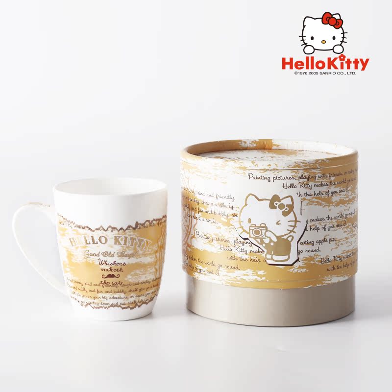 Kitty骨瓷杯礼品陶瓷水杯创意马克杯咖啡牛奶杯茶杯子包邮