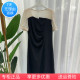 品牌折扣S22XL037女装时尚连衣裙短袖拼接气质显瘦夏季专柜正品