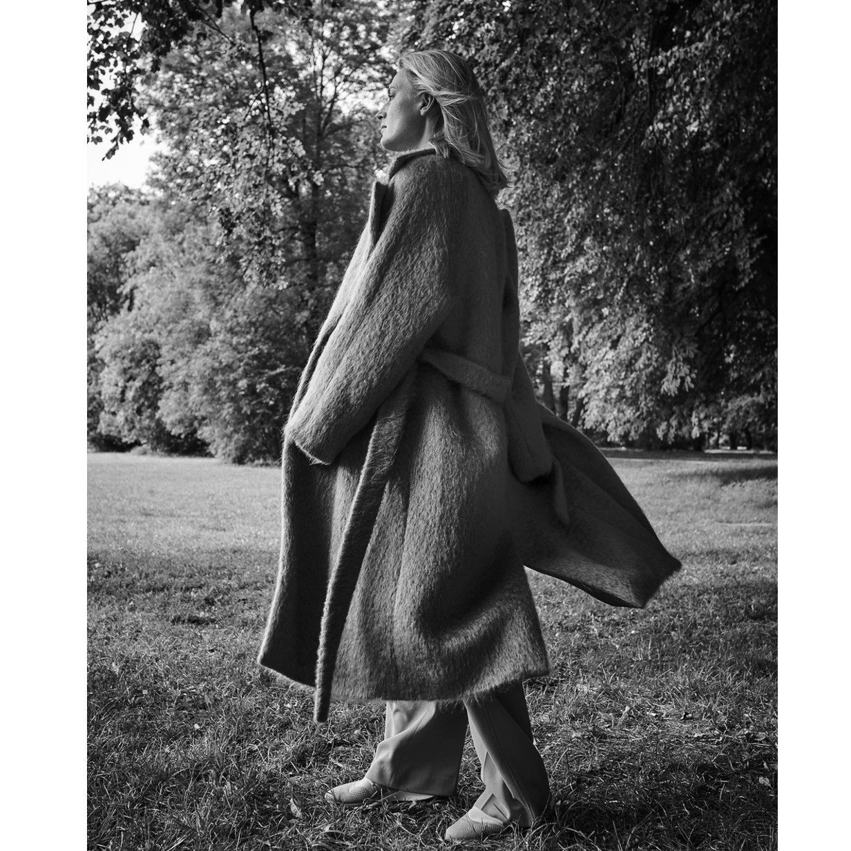 cicidream 野性风格 长山羊毛面料 长款oversize大衣