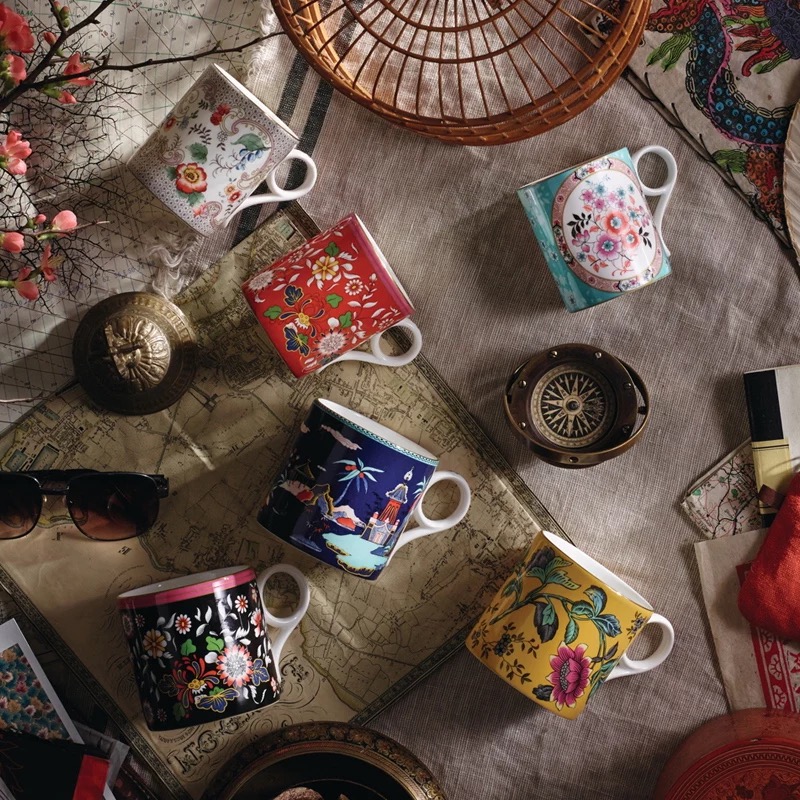 英国wedgwood漫游美境wonderlust绮想与瑰丽骨瓷马克杯礼盒