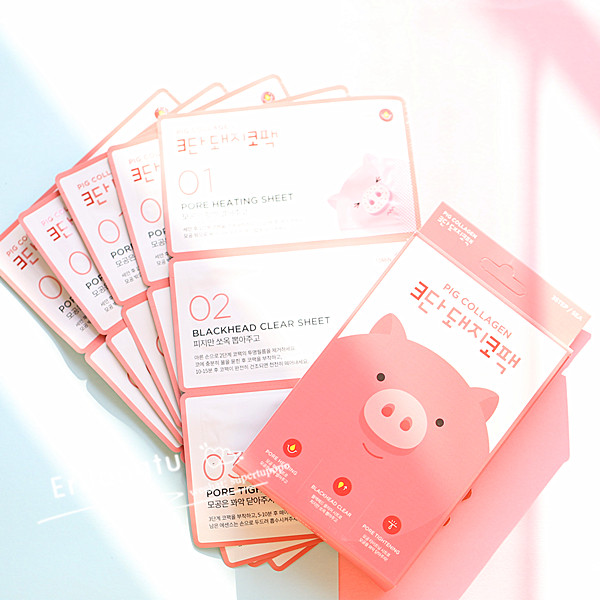 me factory粉红鼻贴三步曲深层清洁去黑头粉刺收缩毛孔_8折现价7.5元